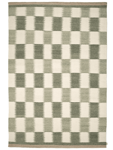 TAGEL WOOL RUG, FLAT WEAVE GREEN, MANY SIZE