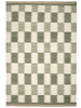 TAGEL WOOL RUG, FLAT WEAVE GREEN, MANY SIZE