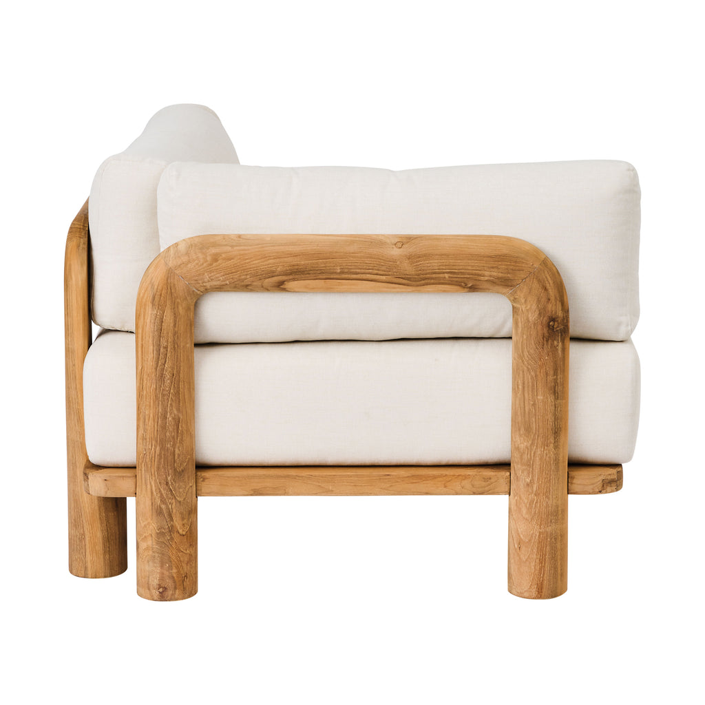 BARU TEAK MODULE | RECYCLED TEAK | CORNER 93 x 93 CM