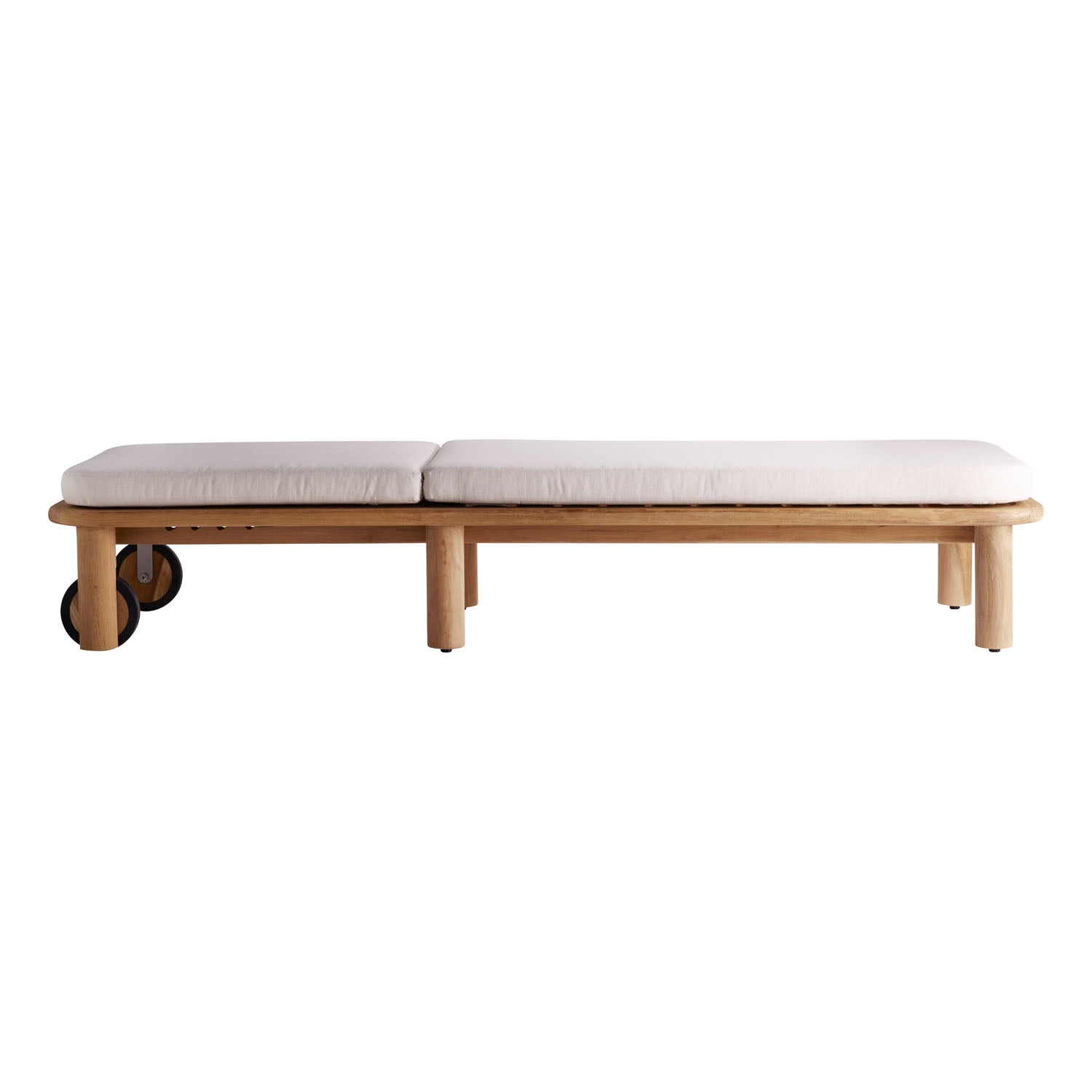 BARU TEAK SUNBED | TEAK | QDF CUSHION, 210 x 70 x H 30 cm
