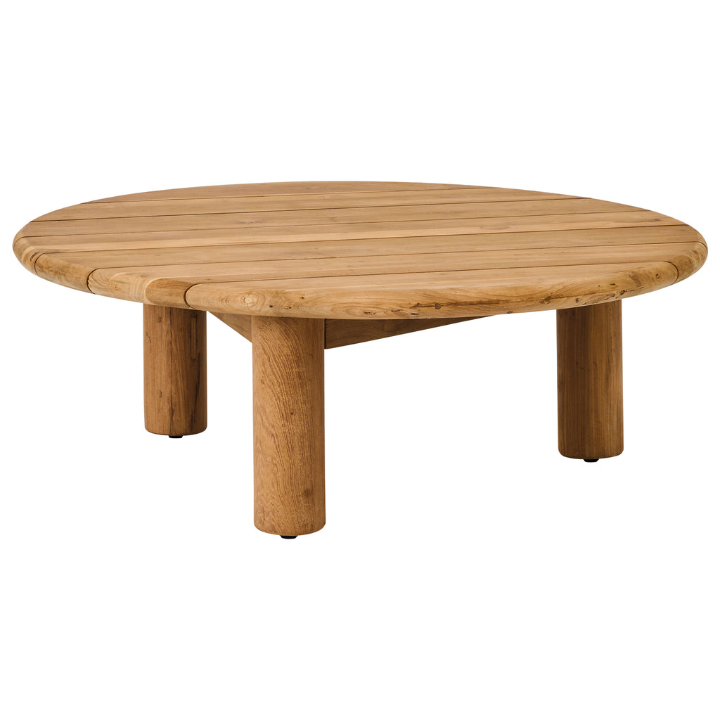 BARU TEAK LOUNGE TABLE | RECYCLED TEAK | Ø 100 X H 35 CM