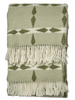 WOOL THROW, TILE GREEN, NEW ZEALAND WOOL, 130 x 180 CM