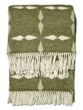 WOOL PLAID, TILE GREEN, NEW ZEALAND WOOL, 130 x 180 CM