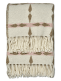 WOOL PLAID, TILE PINK, NEW ZEALAND WOOL, 130 x 180 CM