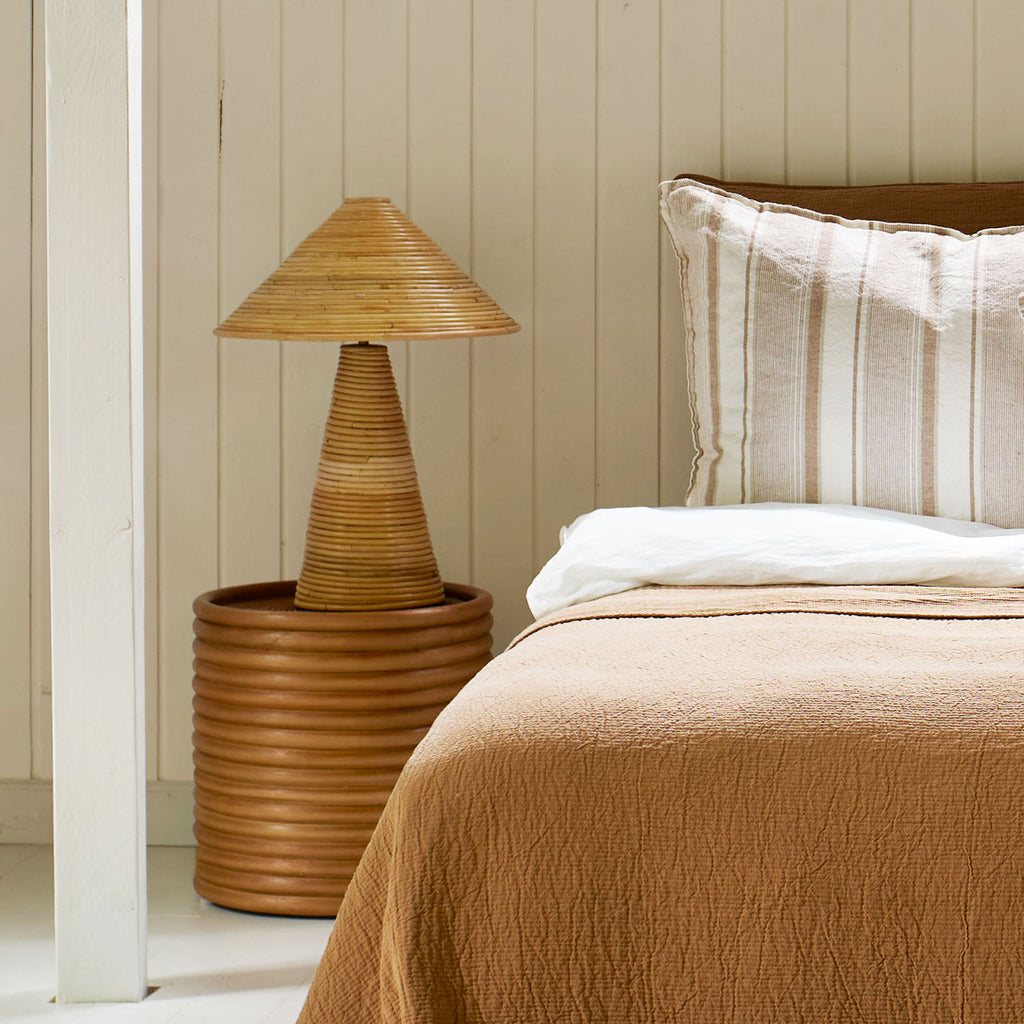 MANODRUM STOOL | RATTAN | H 42 CM  Ø 42