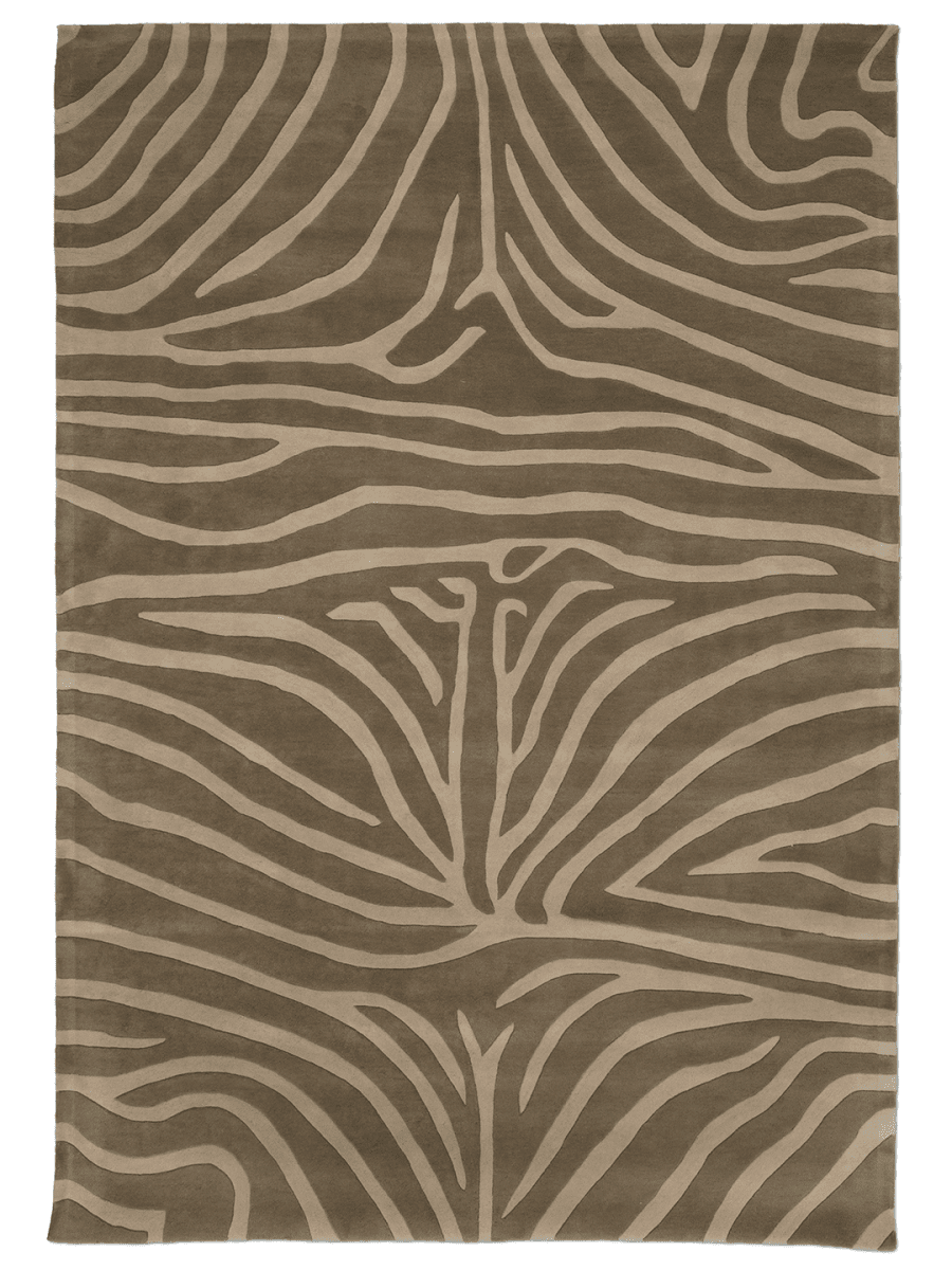 ZEBRA WOOL RUG, MOCCA, MANY SIZE