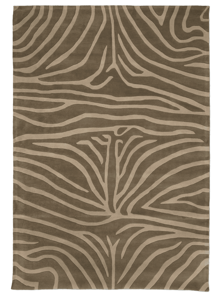 ZEBRA MOCCA WOOL RUG, MANY SIZE