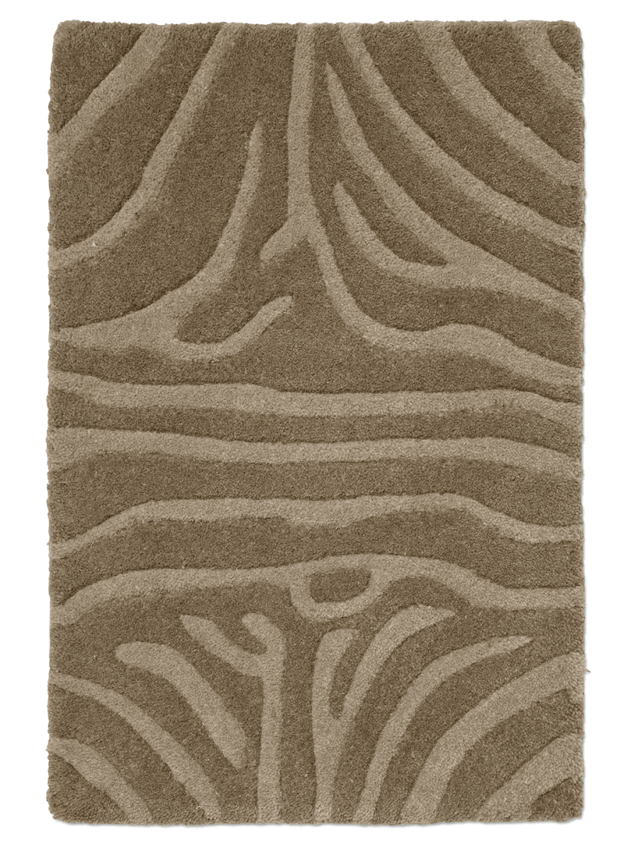ZEBRA WOOL RUG, MOCCA, MANY SIZE