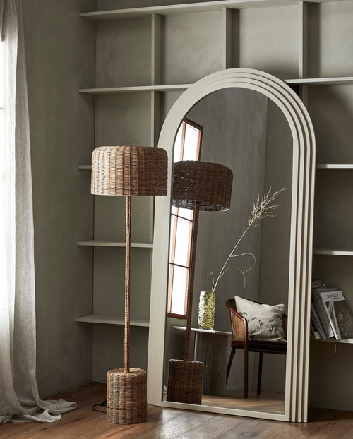 ATUM RATTAN, FLOOR LAMP, NATURAL