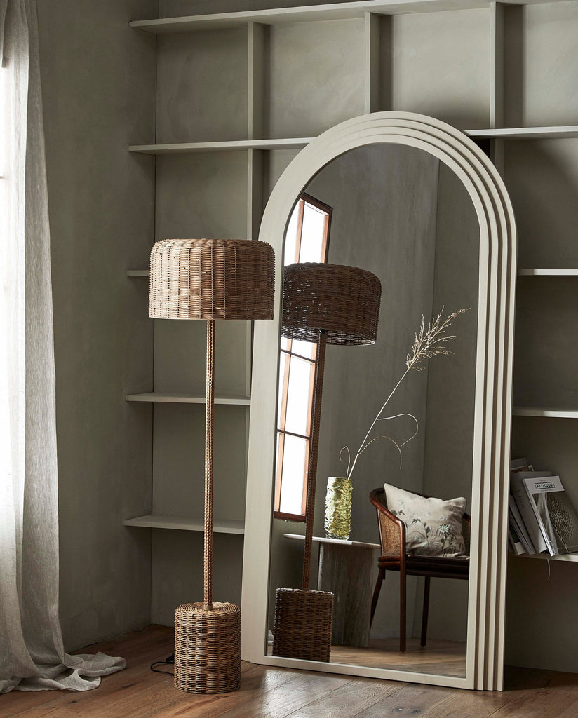 ATUM RATTAN, FLOOR LAMP, NATURAL