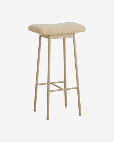 ZALA BAR STOOL, BEIGE