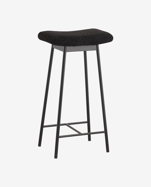 ZALA BAR STOOL, BLACK