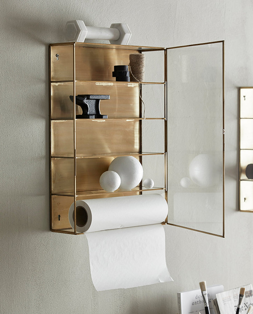 ADA WALL CABINET,S, GOLD
