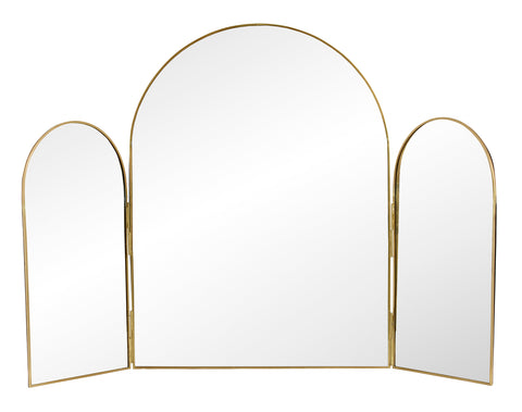 RUKIA table mirror, 3 parts, golden