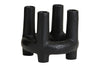SENJA candle holder, 4 candles, black