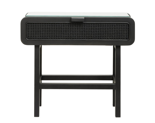 MERGE console, black with rattan