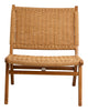 CLUB lounge chair, teak/weaving