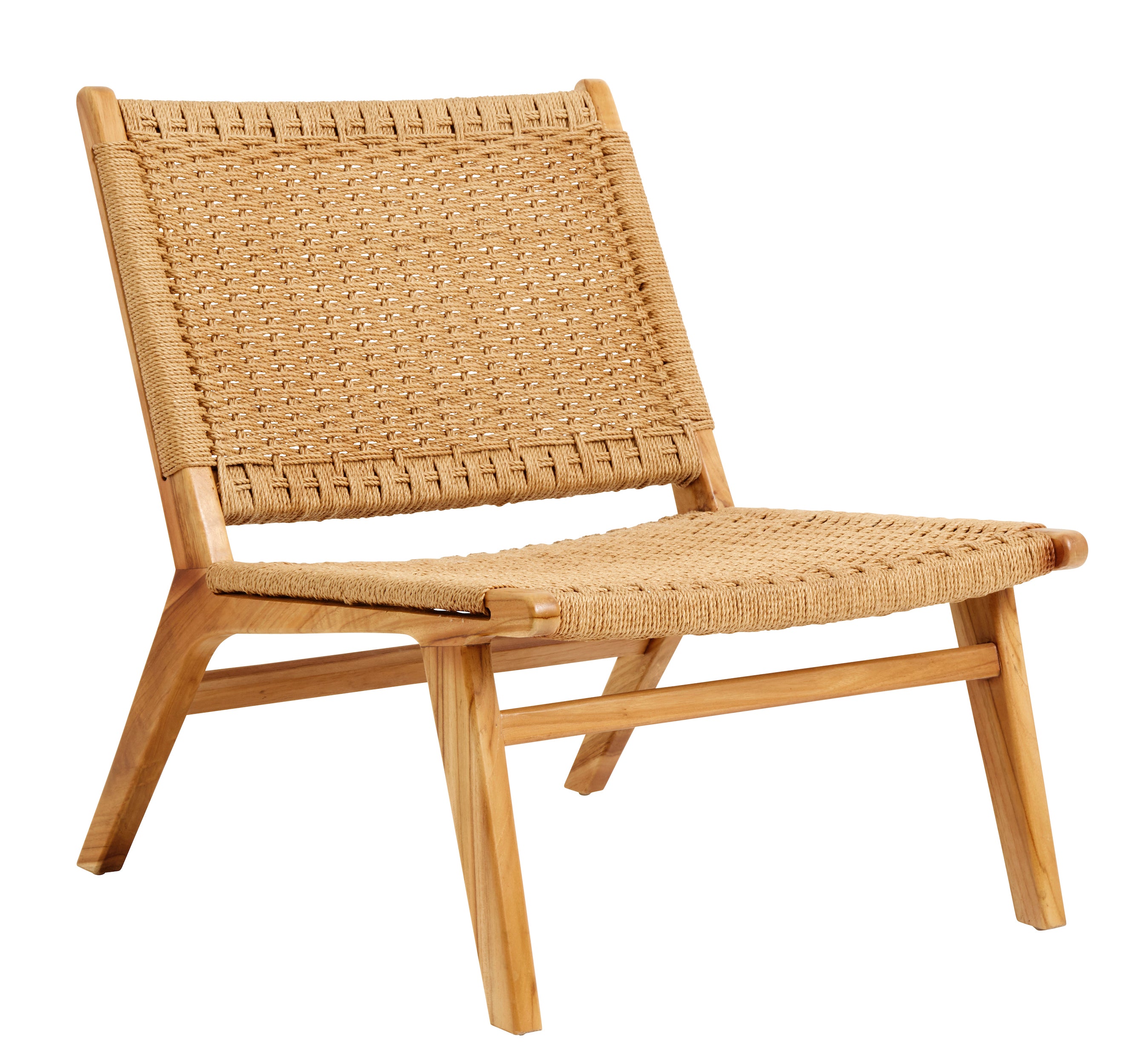 CLUB lounge chair, teak/weaving