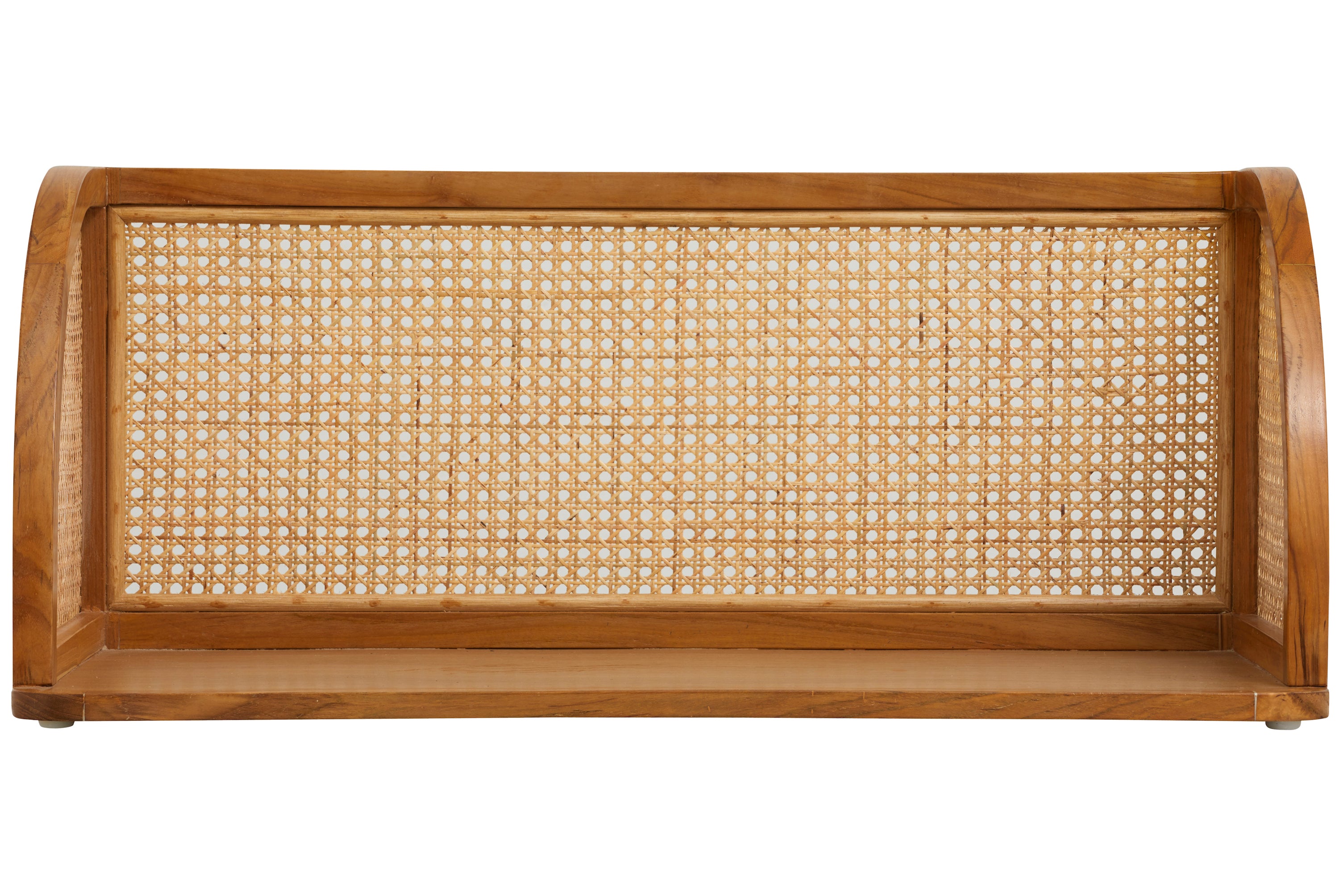 MERGE wall table with rattan, natural