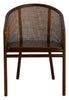 MOSSO dinner chair, dark brown