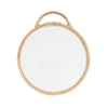 ROUND MIRROR WITH BAMBOO, Ø 38 CM