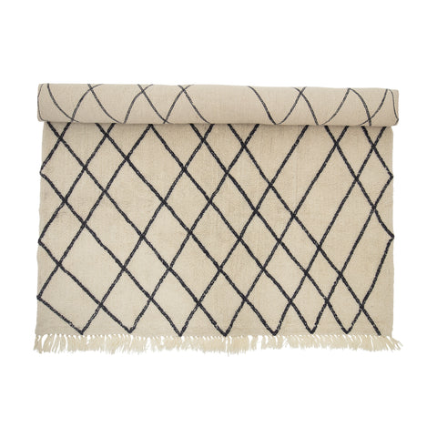 GEOMETRY Rug, Nature, Wool, 200 x 300