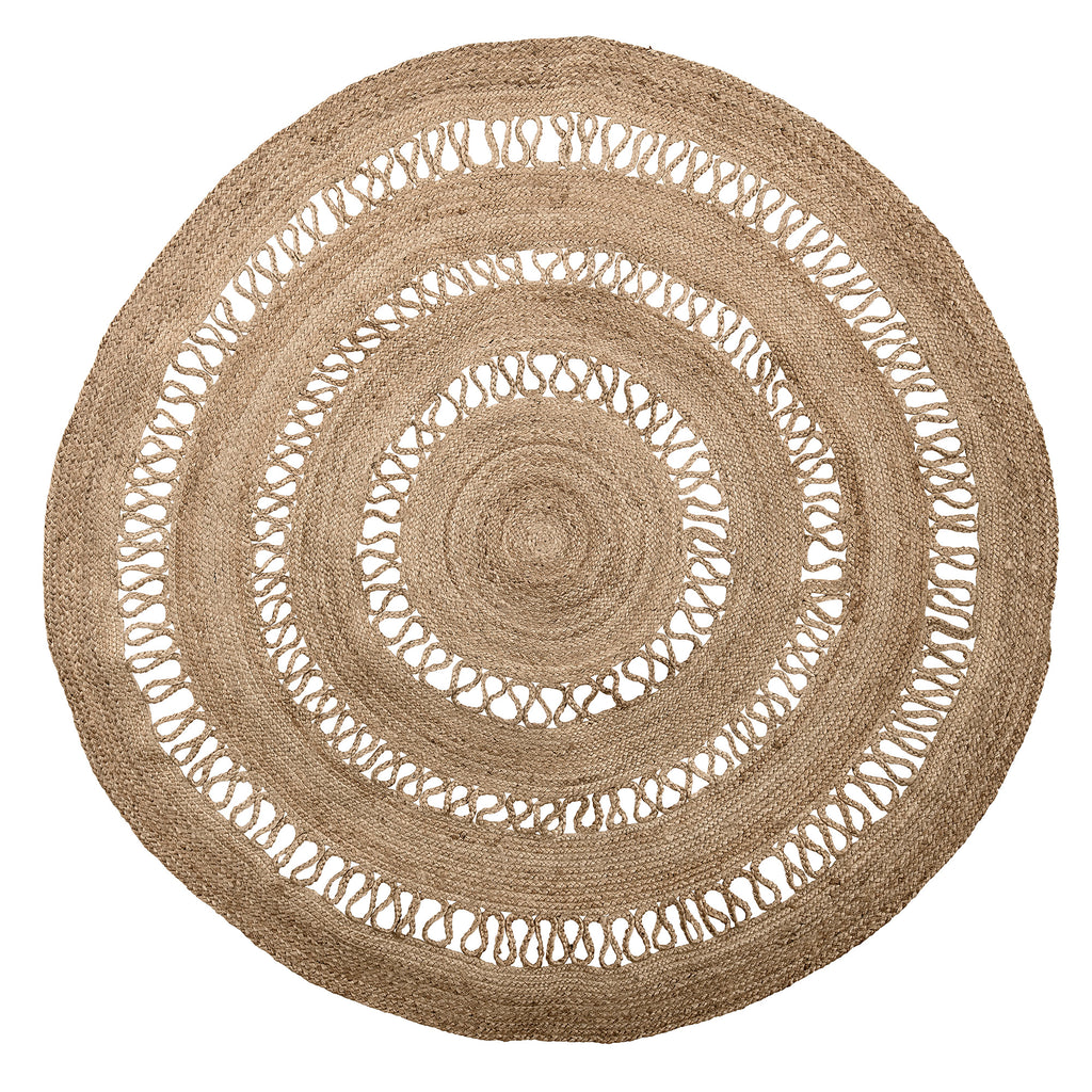 BOHO Rug, Nature, Jute, Ø 182