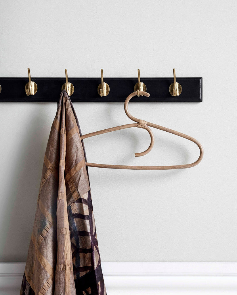 EDGY COAT RACK, 6 HOOKS, MATT BLACK