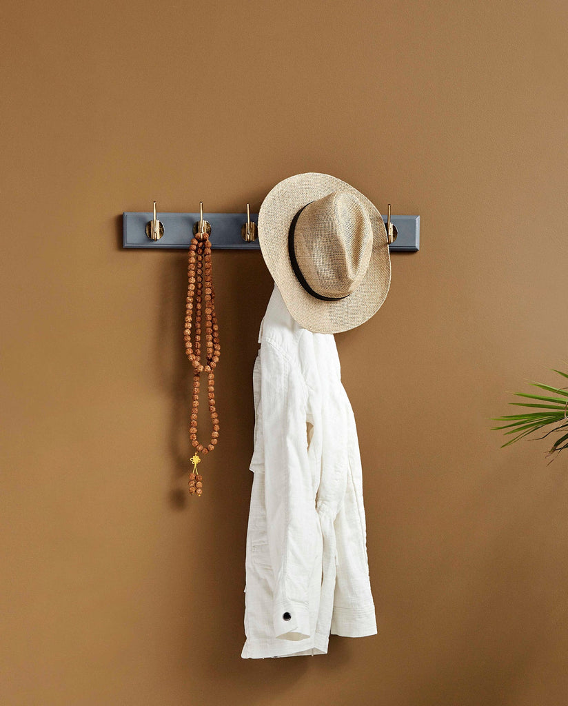 EDGY COAT RACK, 6 HOOKS, MATT GREY