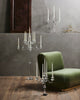 FARA CANDLE HOLDER, F/5 CANDLES, CLEAR