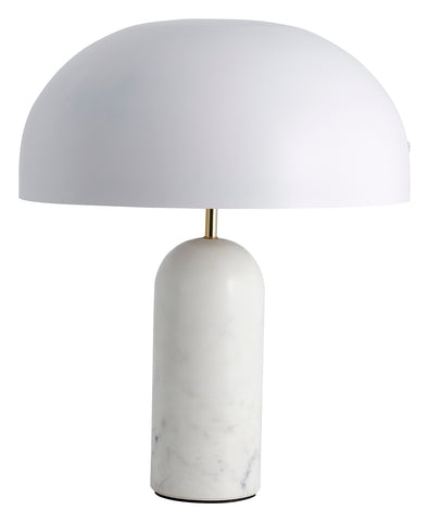 ATLAS table lamp with white marble