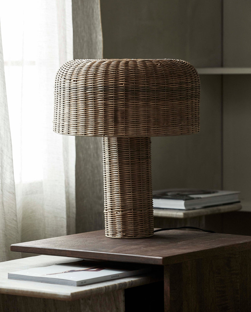 ATUM RATTAN TABLE LAMP, NATURAL