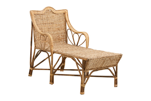 ZEYA rattan lounge chair, natural