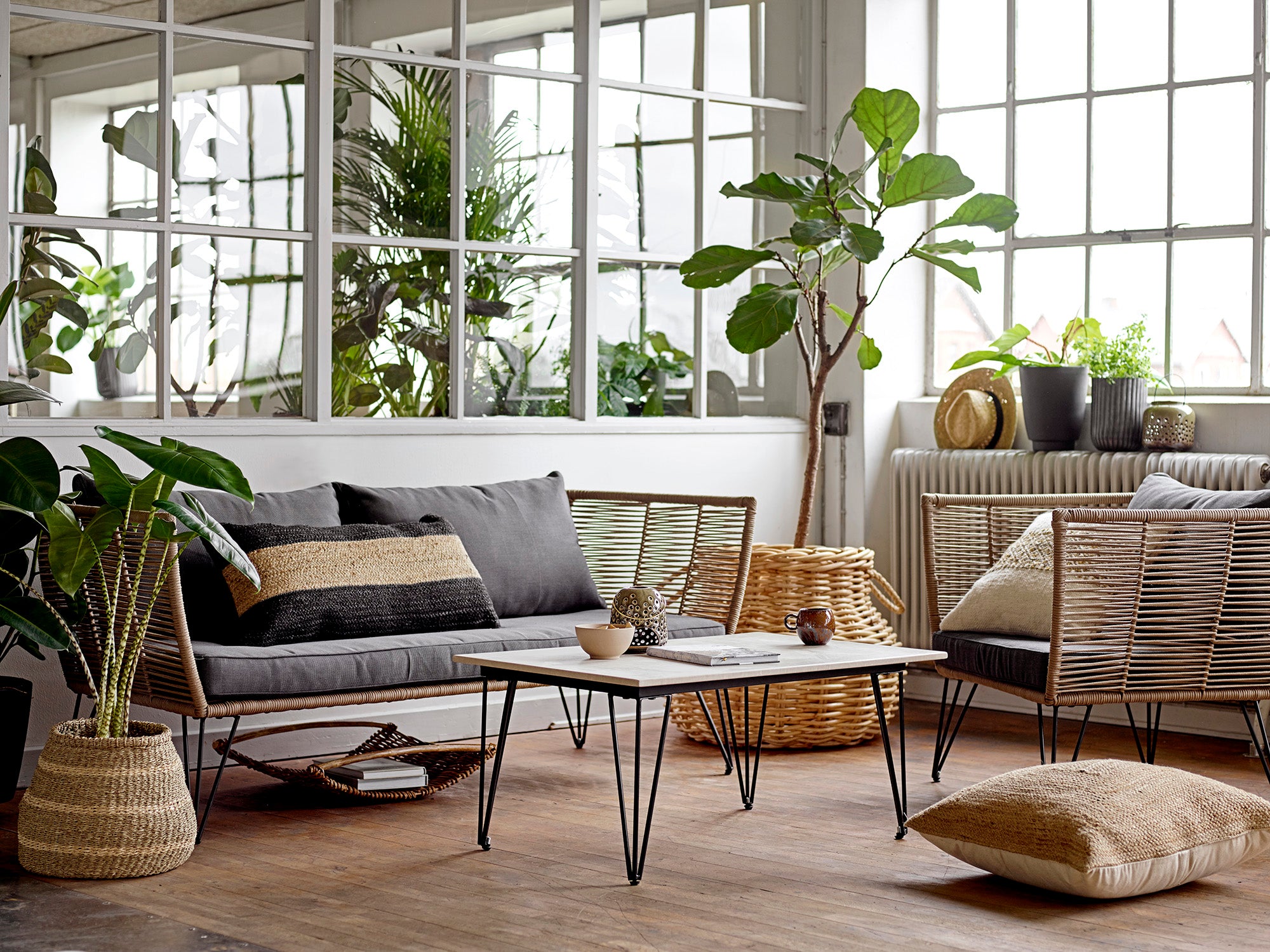 Mundo Coffee Table 60 x 90 CM, Grey, Fiber cement