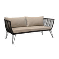 MUNDO Sofa for 2, Black, Metal