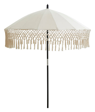 BALI SUN Umbrella, creme with black stander