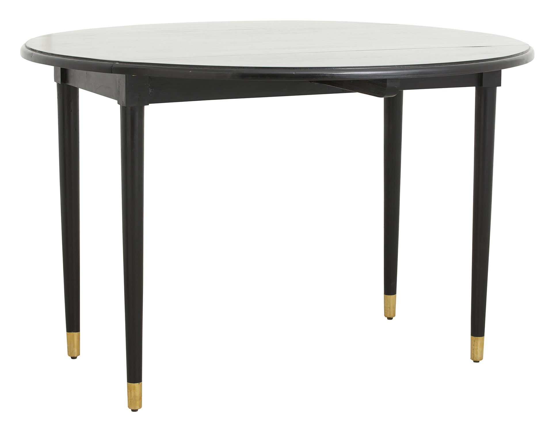 AHR round table, folding, black wood, Ø 119