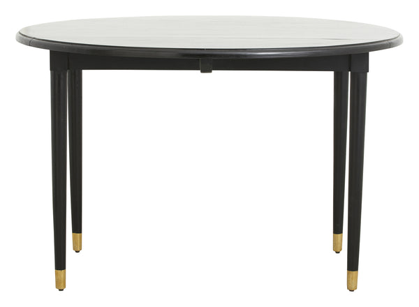 AHR round table, folding, black wood, Ø 119