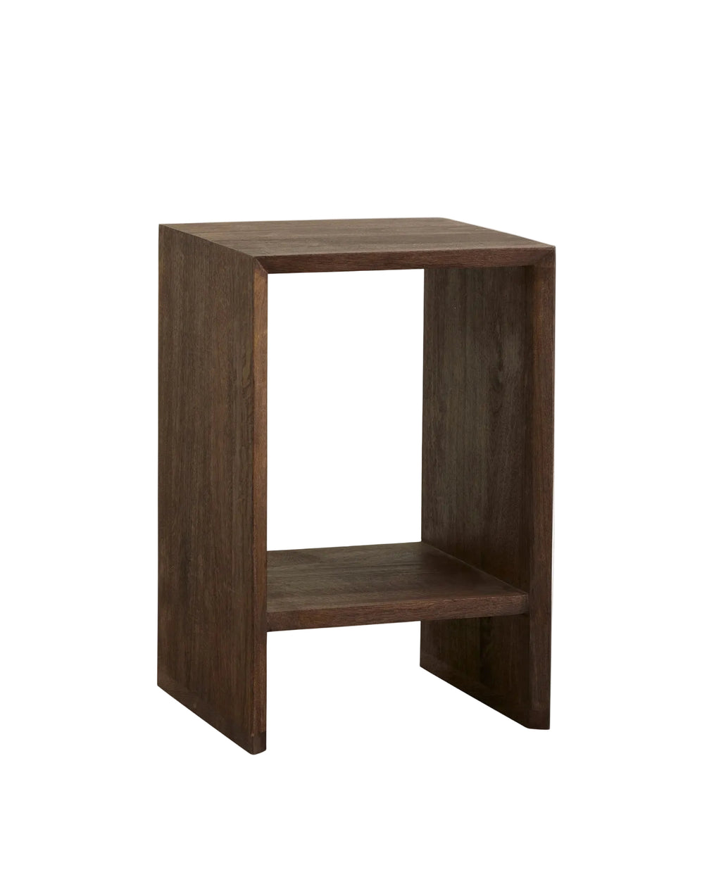 NAPO NIGHTSTAND/SIDE TABLE, DARK BROWN