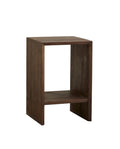 NAPO NIGHTSTAND/SIDE TABLE, DARK BROWN