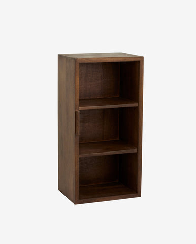 NANGO WALL CABINET, 1 DOOR, DARK BROWN