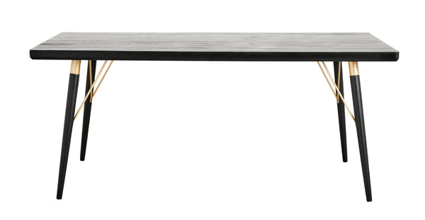 DIVA Dining table, black wood, 90 x 180