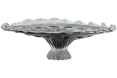 KATAJA fringe tray, smoke