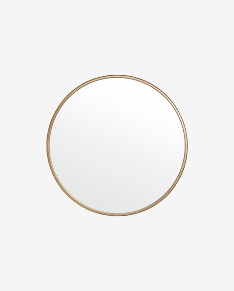 ROUND MIRROR, BRASS, Ø 80