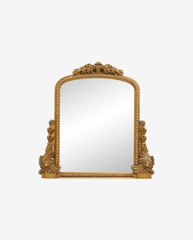BIRD mirror, gold, 97 x 100 cm