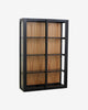 BEI WALL CABINET, SLIDING DOORS, BLACK