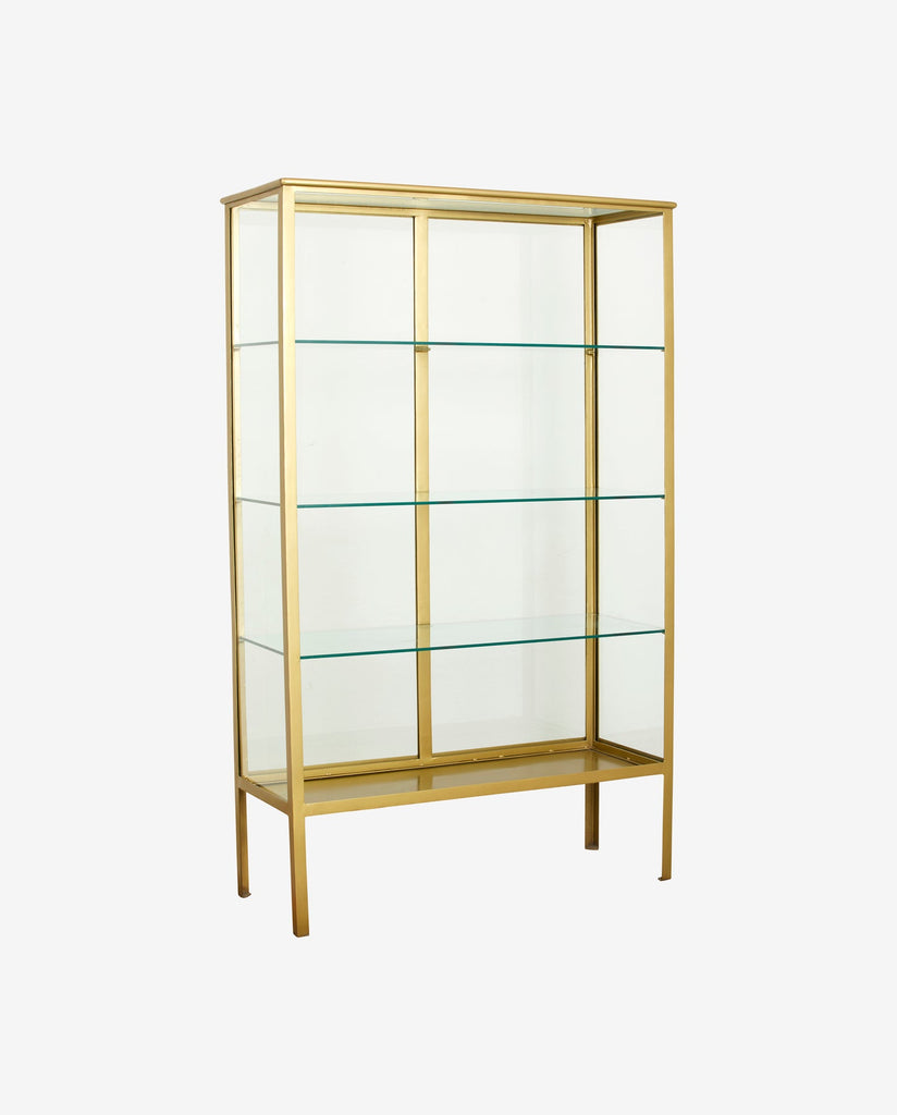 MAKALU DISPLAY CABINET, GOLDEN