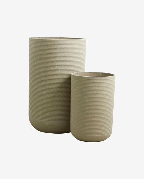 GRANITO POT SET OF 2, CREME