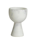 ISOP EGG CUP, WHITE MARBLE