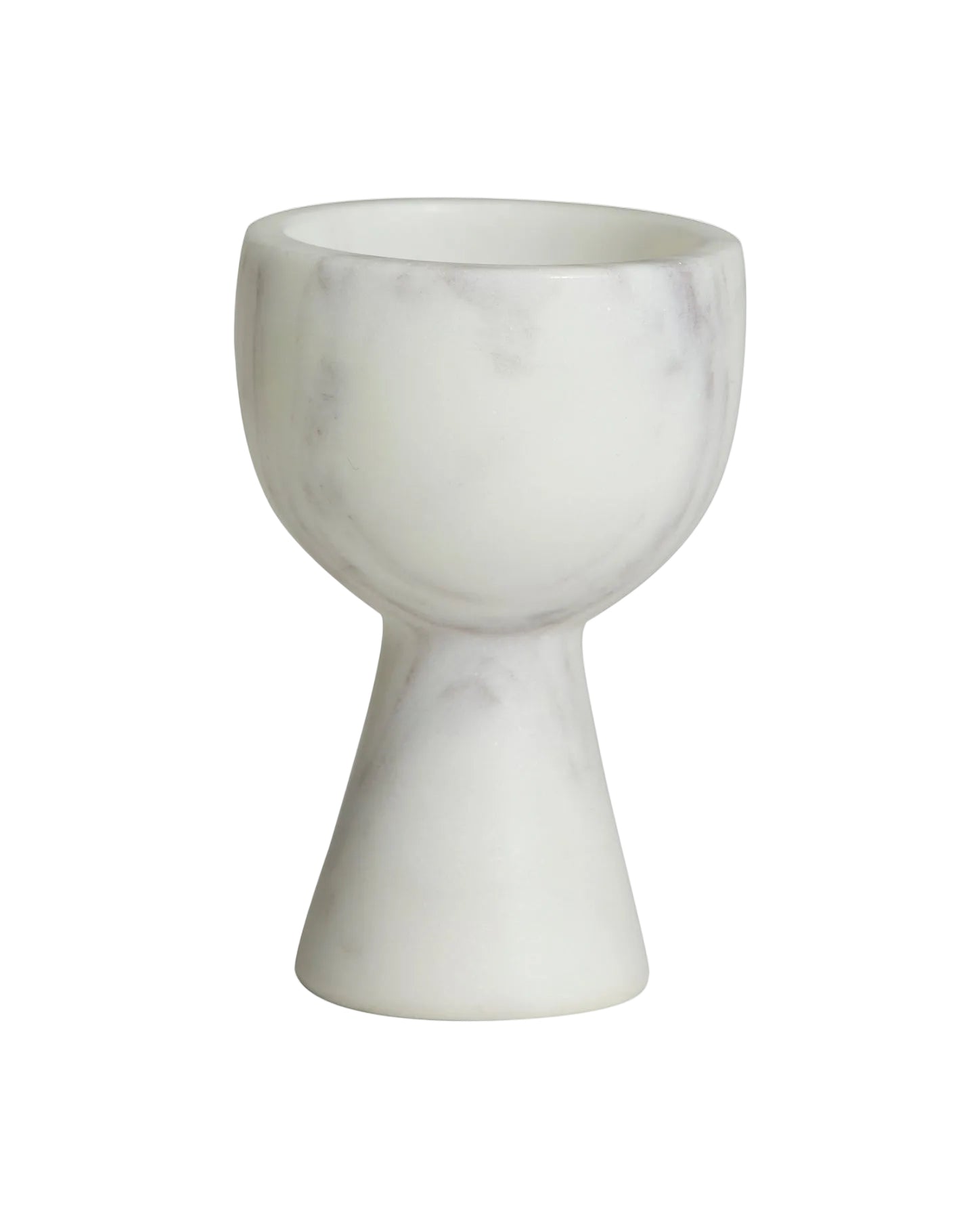 ISOP EGG CUP, WHITE MARBLE